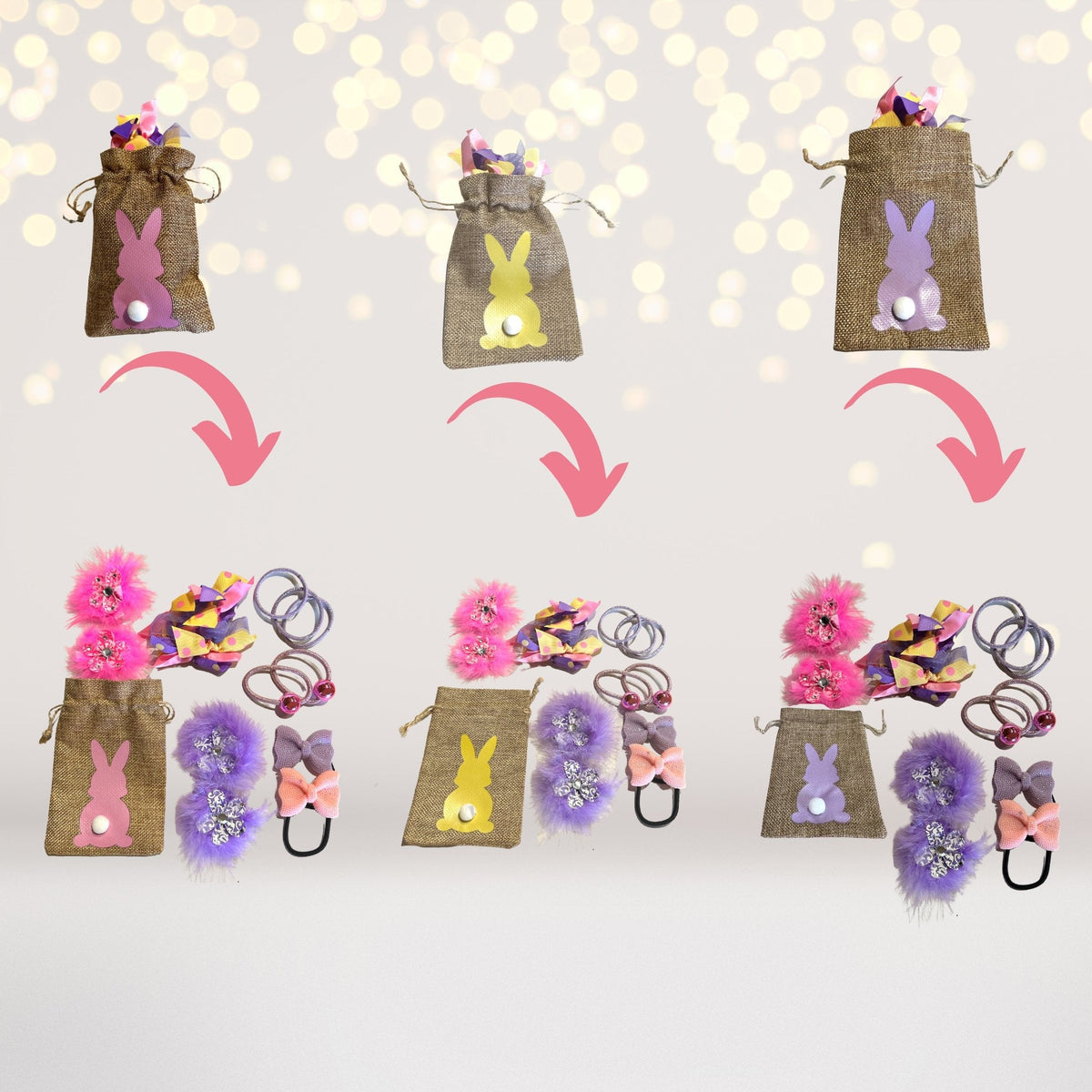 Easter Bunny Sleepover Party Pack- All you need for 3 kids