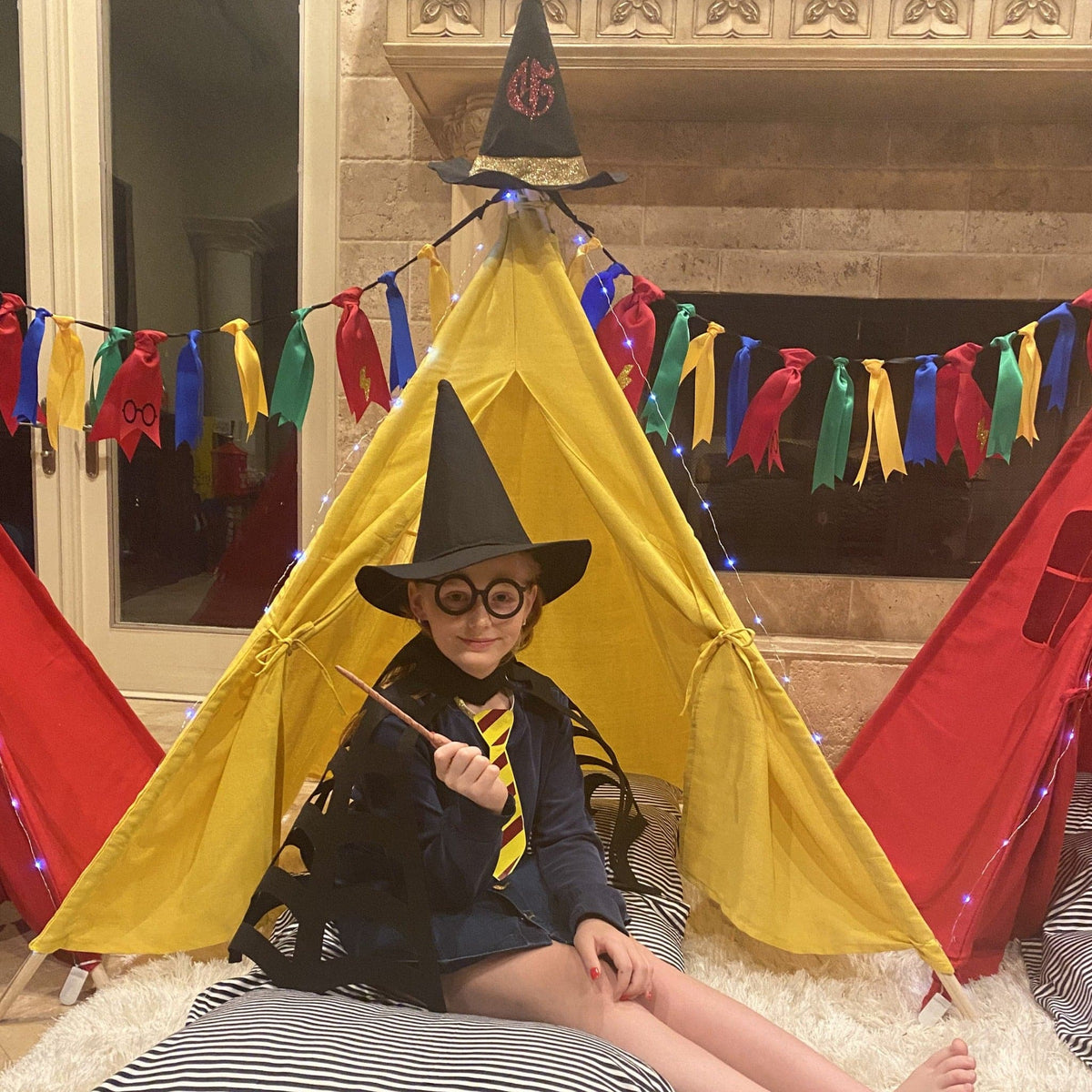 Kids Gift Set Wizard Teepee Tent Play Set